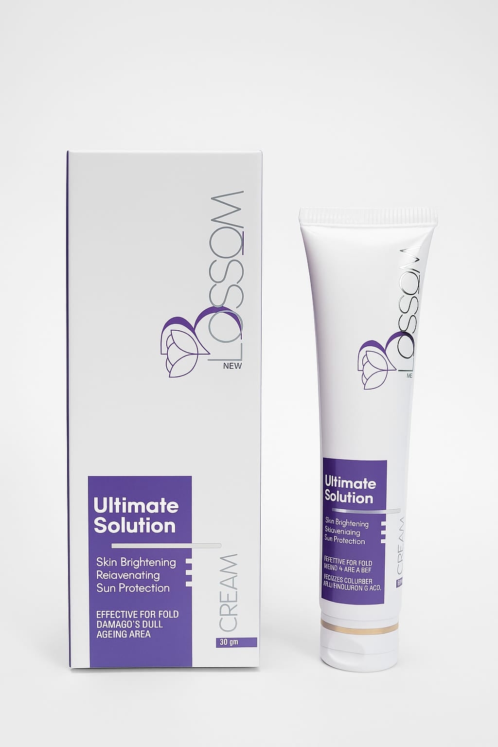 Blossom Ultimate Solution Skin Care Cream – Collagen, Hyaluronic Acid & Peptides Formula | Dark Folding Areas Treatment Cream (30g)