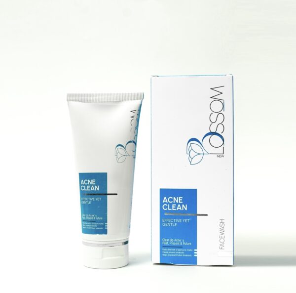 Blossom Acne Clean Face Wash – Salicylic Acid + Glycolic Acid Acne Control Cleanser | Oil Control, Spot Reduction & Skin Clarifying Face Wash (100ml)