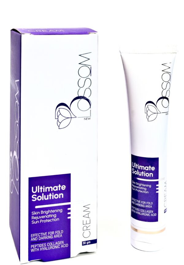 Blossom Ultimate Solution Skin Care Cream – Collagen, Hyaluronic Acid & Peptides Formula | Dark Folding Areas Treatment Cream (30g)